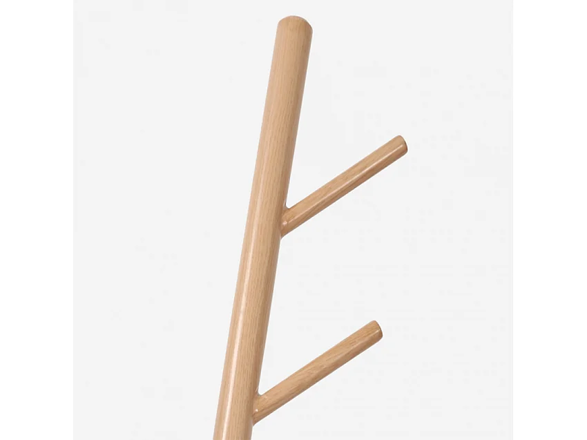 Appendiabiti da terra ingresso stile scandinavo legno metallo nero Zavest