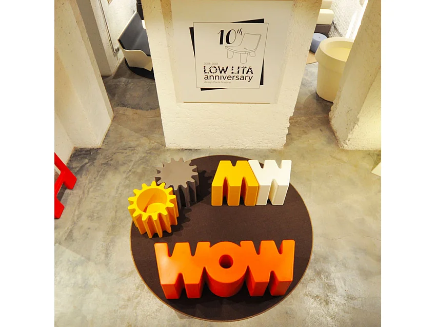 Banco diseño moderno Slide Wow interiores y jardines - Verde