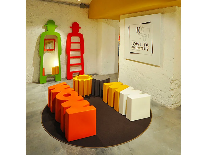 Banco diseño moderno Slide Wow interiores y jardines - Verde