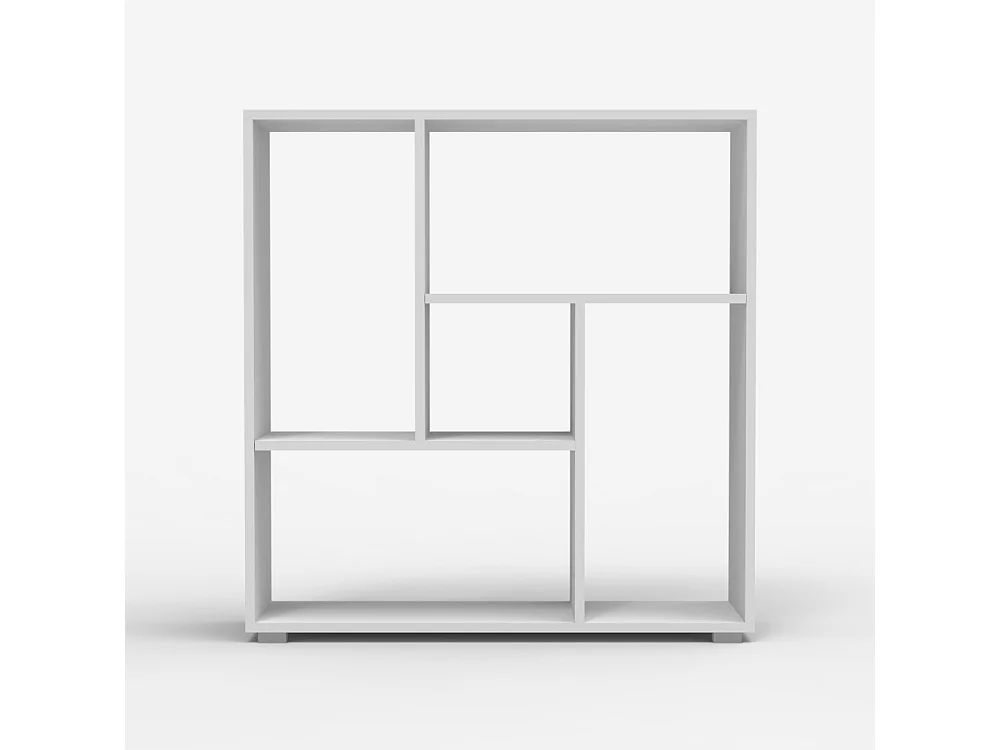 Libreria bassa per ufficio studio salotto bianca design moderno Zilly