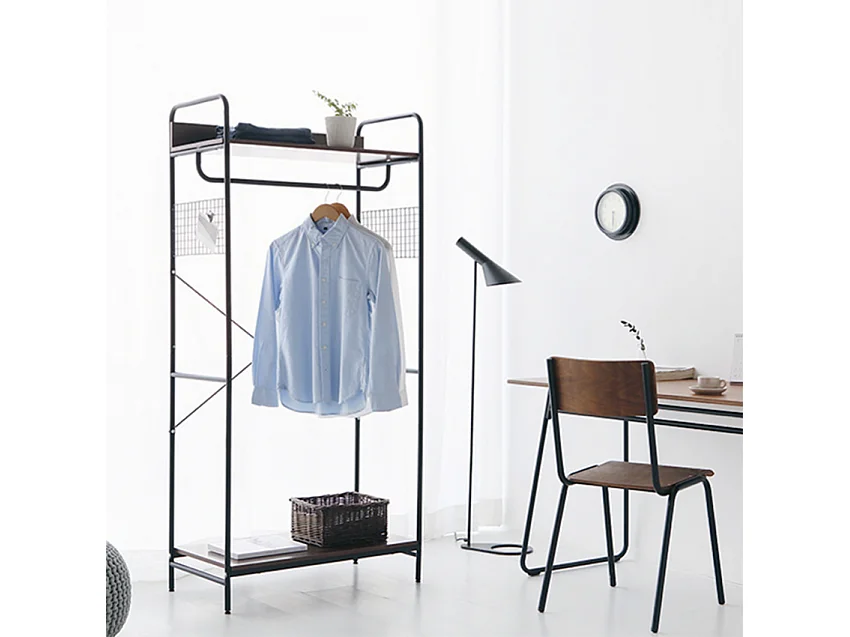 Appendiabiti armadio aperto metallo industriale ingresso camera Otto