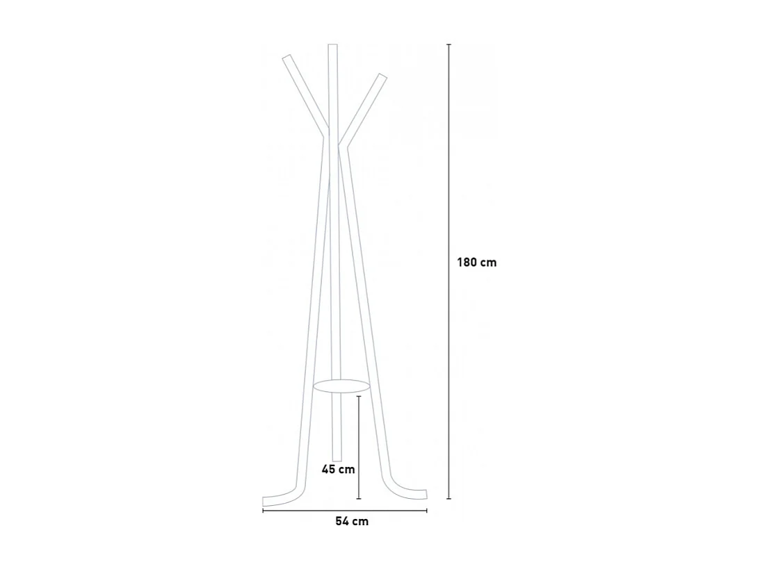 Perchero de madera de diseño nórdico, entrada, sala de estar Nordstrand - Rojo