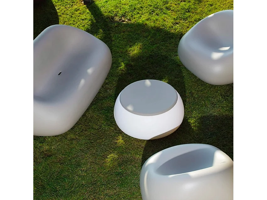 Outdoor-Sofa 2-Sitzer Design Polyethylen Garten Terrasse Gumball D1 - Weiß