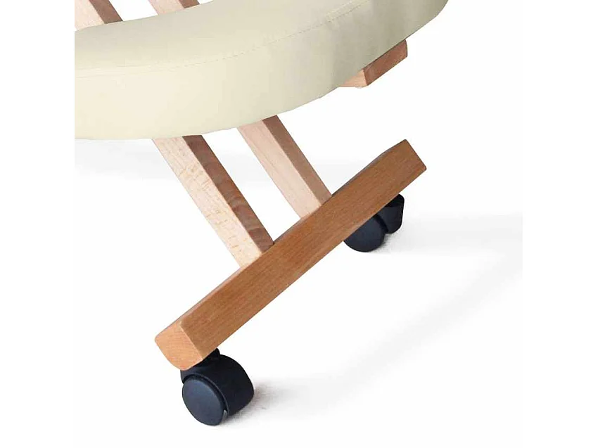 Silla ergonómica postural de rodillas para oficina modelo sueco madera Balancewood - Beige