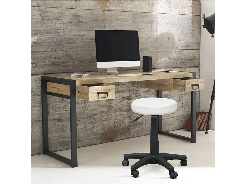 Rollhocker Arbeitshocker Bürostuhl Hocker Speedy - Weiß