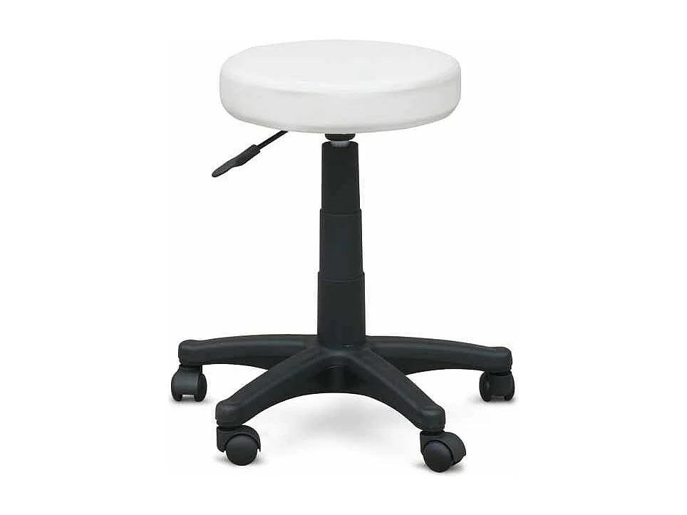 Rollhocker Arbeitshocker Bürostuhl Hocker Speedy - Weiß