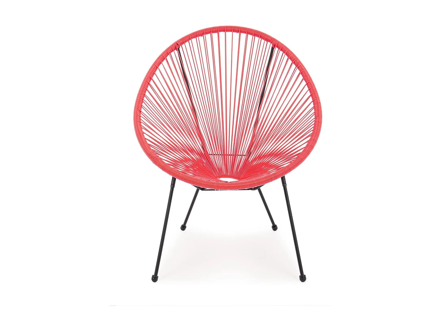 Sillón de exterior en cuerda diseño espagueti Parker YES - Blanco