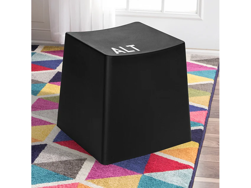 Pouf sgabello sedia in plastica tastiera computer pc ALT