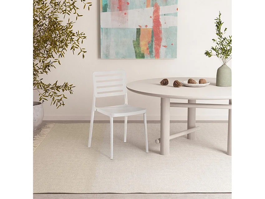 Gartenstühle aus Polypropylen für Bar/Restaurant Billow - Weiß