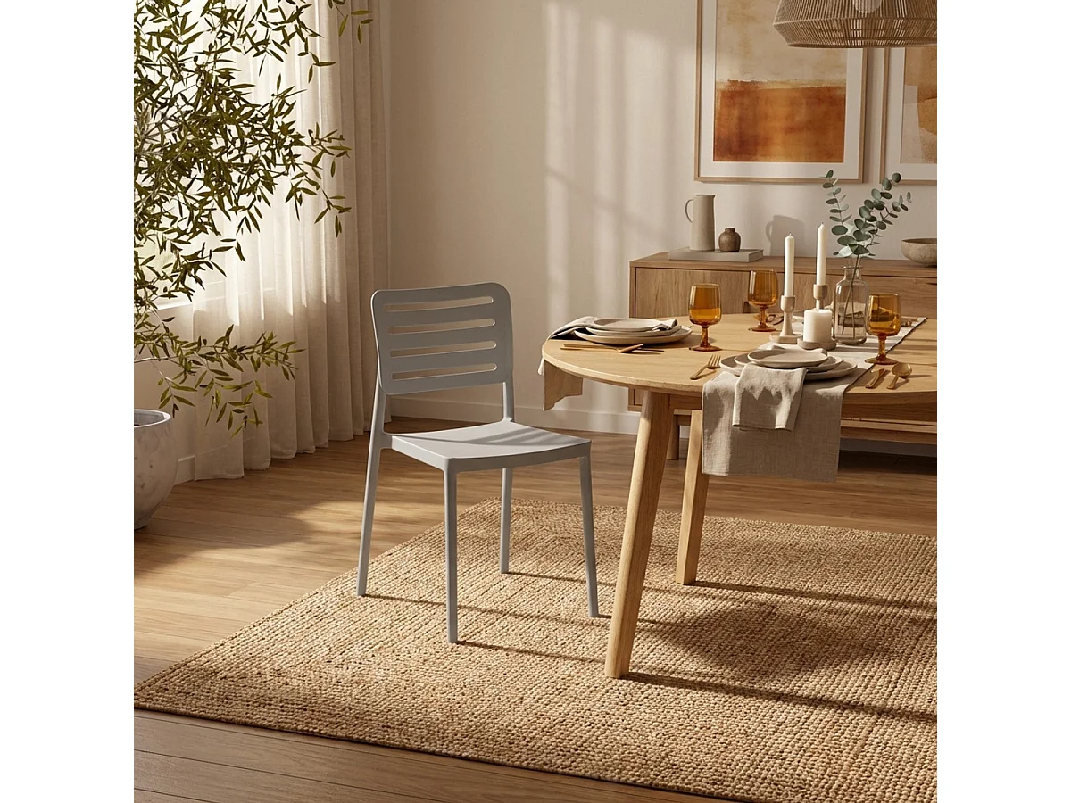 Gartenstühle aus Polypropylen für Bar/Restaurant Billow - Grau