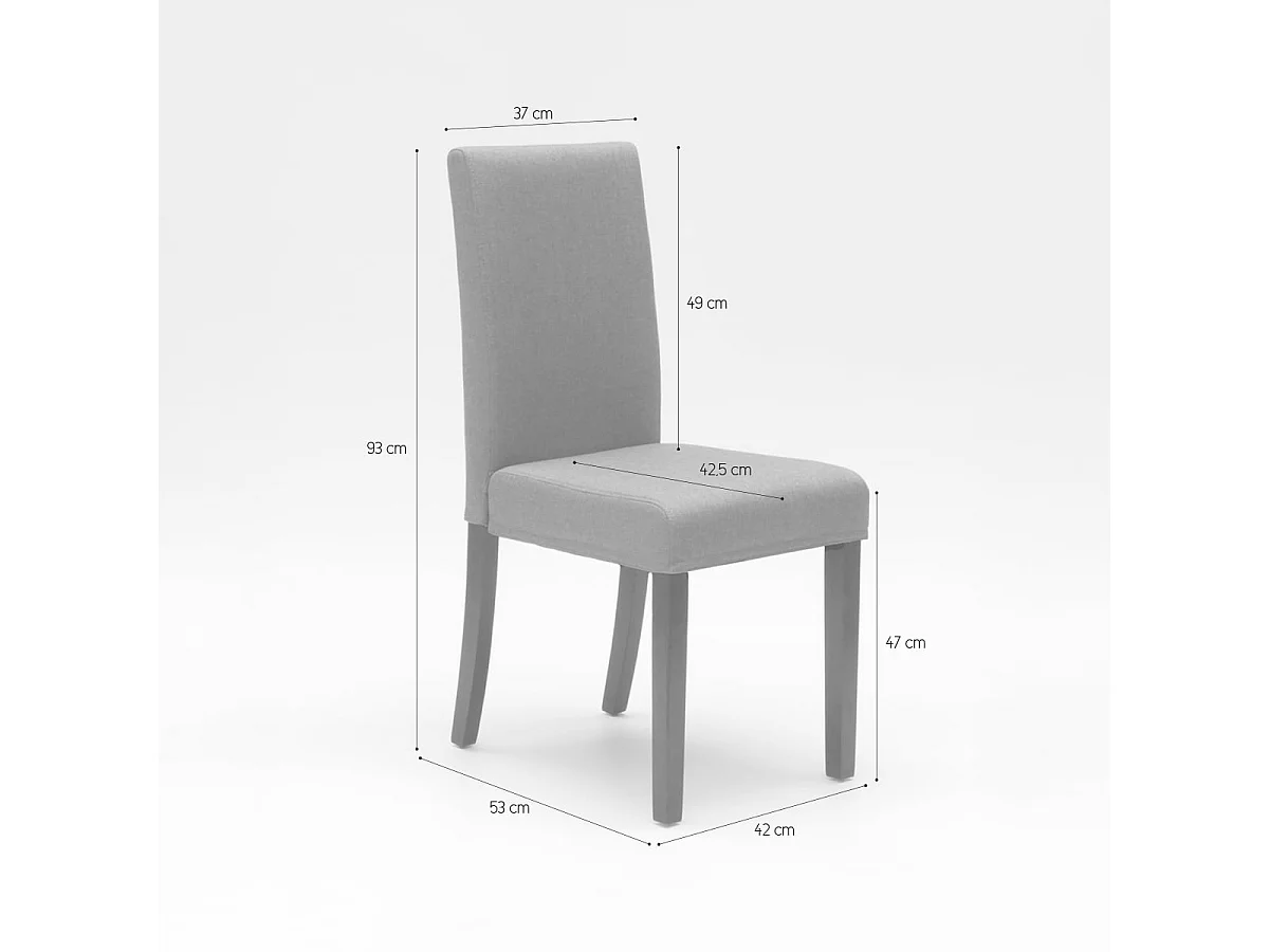 Esszimmerstuhl Esstischstuhl Gepolstert Design Comfort - Beige