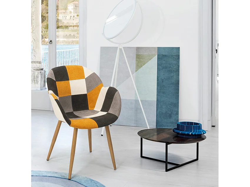 Patchwork Stuhl Sessel Wohnzimmer Küche Studio Finch - Patchwork 2