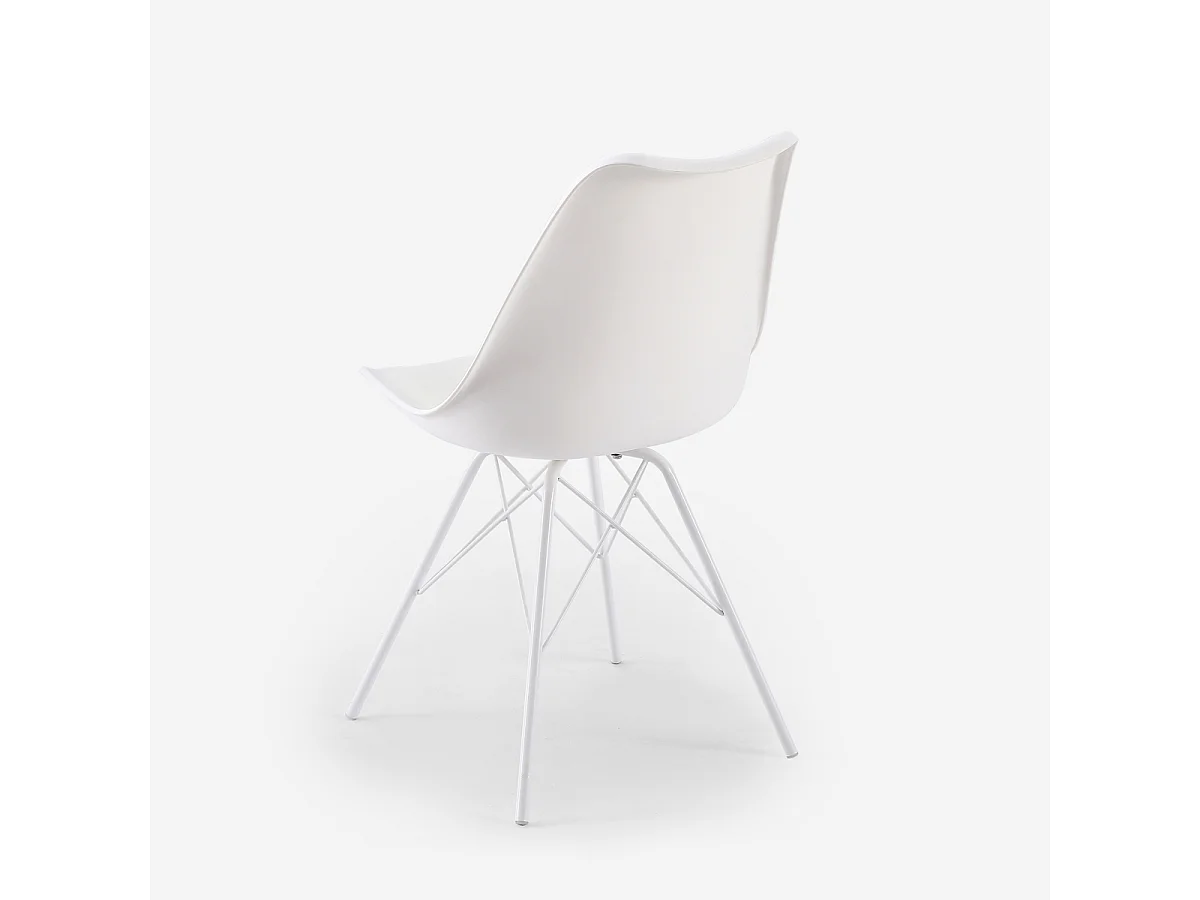 Sedia moderna di design per cucina e sala da pranzo Sanja - Bianco