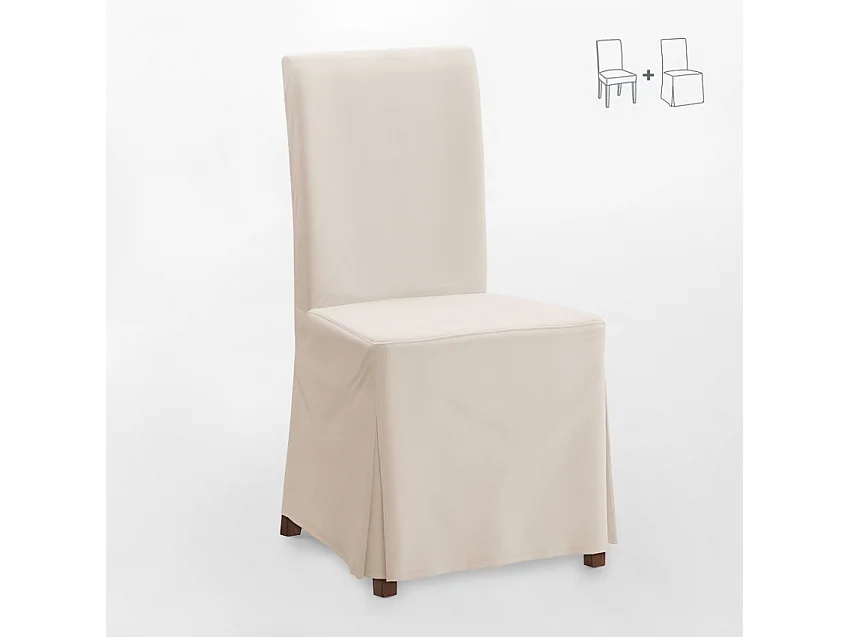 Chaise de cuisine et restaurant rembourrée en bois style henriksdal Comfort Luxury - Blanc