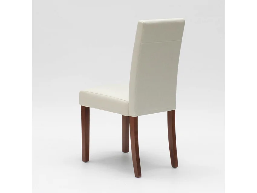 Chaise de cuisine et restaurant rembourrée en bois style henriksdal Comfort Luxury - Blanc