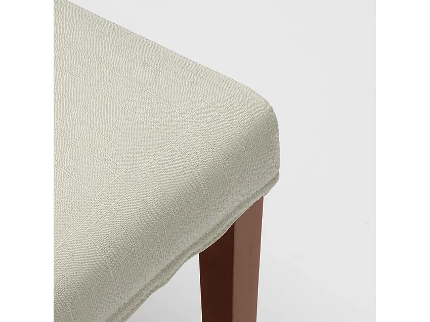 Chaise de cuisine et restaurant rembourrée en bois style henriksdal Comfort Luxury - Blanc