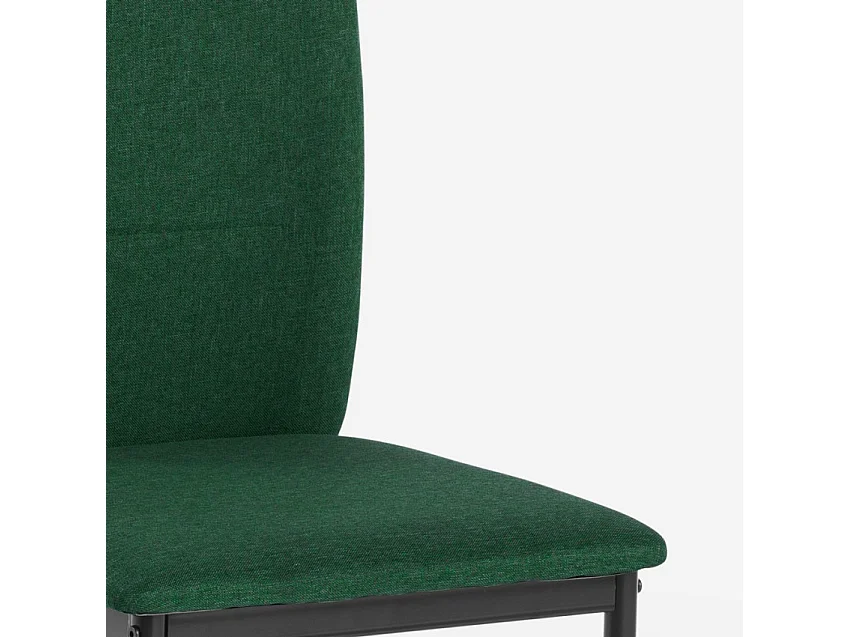 Sedia sala da pranzo in tessuto cucina ristorante stile moderno Gala - Verde