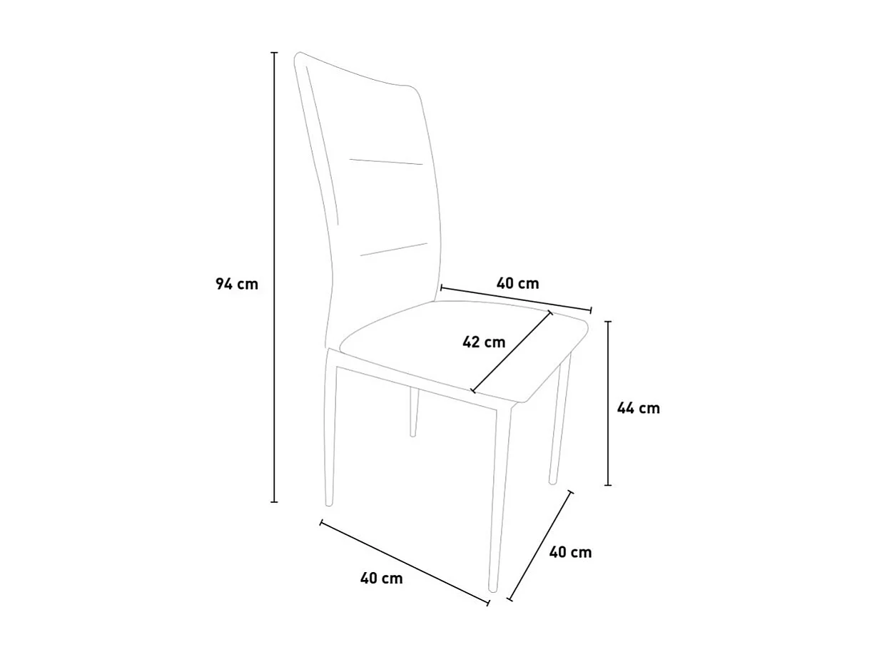 Sedia sala da pranzo in tessuto cucina ristorante stile moderno Gala - Verde