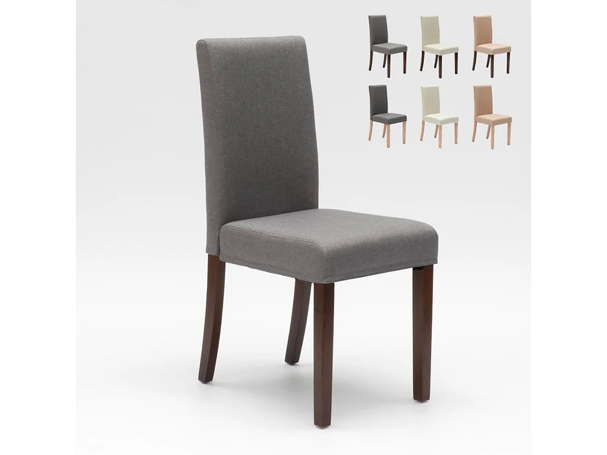 Silla de cocina o comedor estilo henriksdal Comfort - Gris