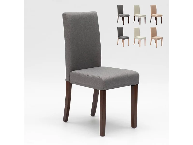 Silla de cocina o comedor estilo henriksdal Comfort - Gris