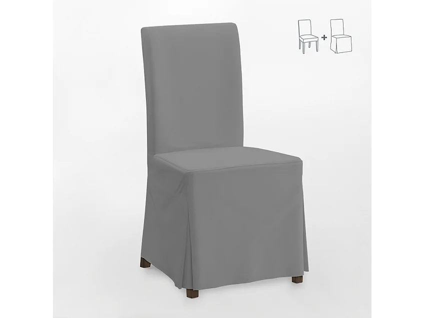 Chaise de cuisine et restaurant rembourrée en bois style henriksdal Comfort Luxury - Gris