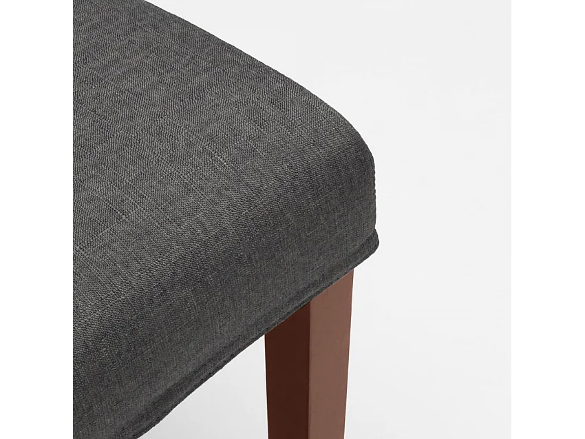 Chaise de cuisine et restaurant rembourrée en bois style henriksdal Comfort Luxury - Gris