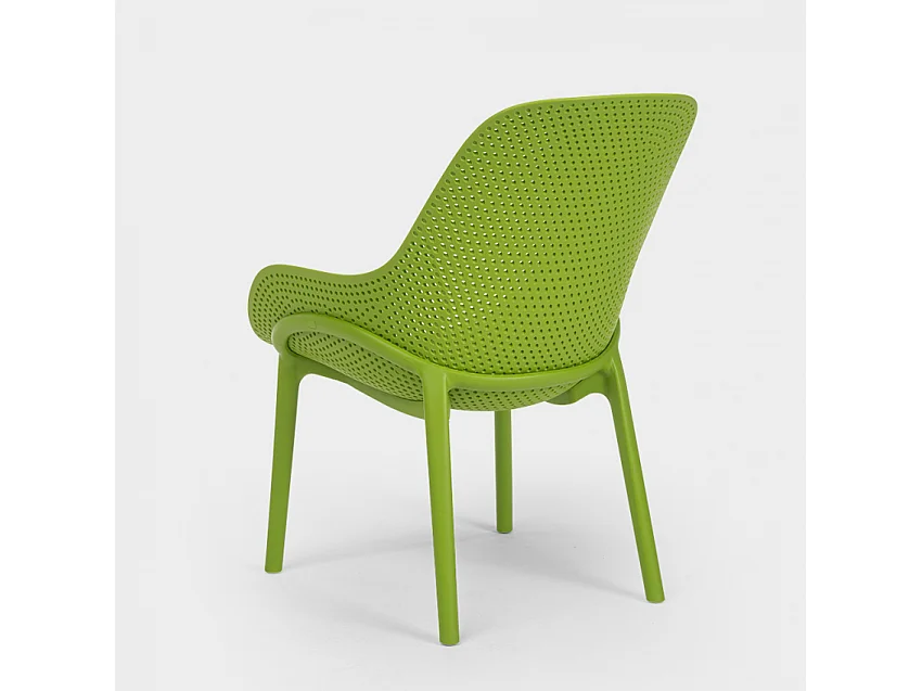 Sedie design moderno per cucina e bar in polipropilene Majestic - Verde