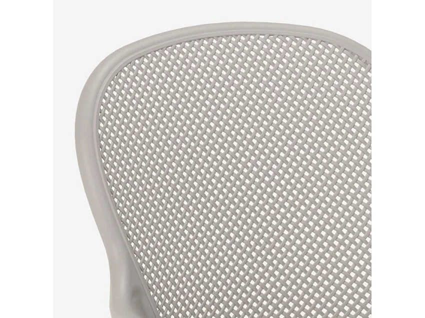 Stuhl in modernem Design aus Polypropylen für Küche Bar Restaurant und Außen Clara - Grau