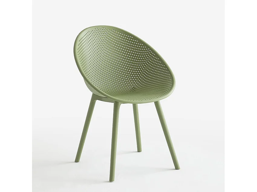 Moderner Stuhl für Esszimmer der Garten, Küche, Außenbereich Arielle - Dunkel Grün