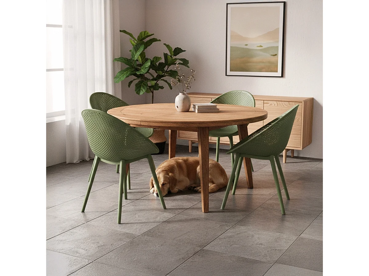 Moderner Stuhl für Esszimmer der Garten, Küche, Außenbereich Arielle - Dunkel Grün