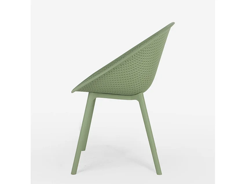 Moderner Stuhl für Esszimmer der Garten, Küche, Außenbereich Arielle - Dunkel Grün