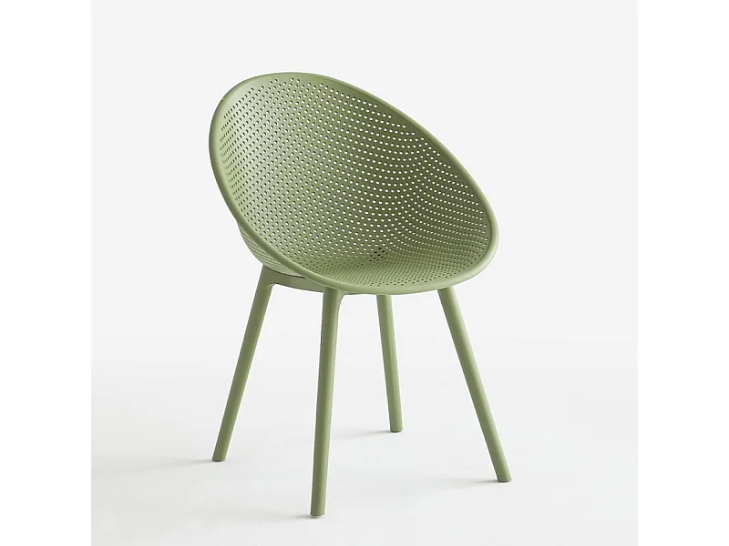 Sedia moderna per cucina sala da pranzo bar esterno giardino Arielle - Verde