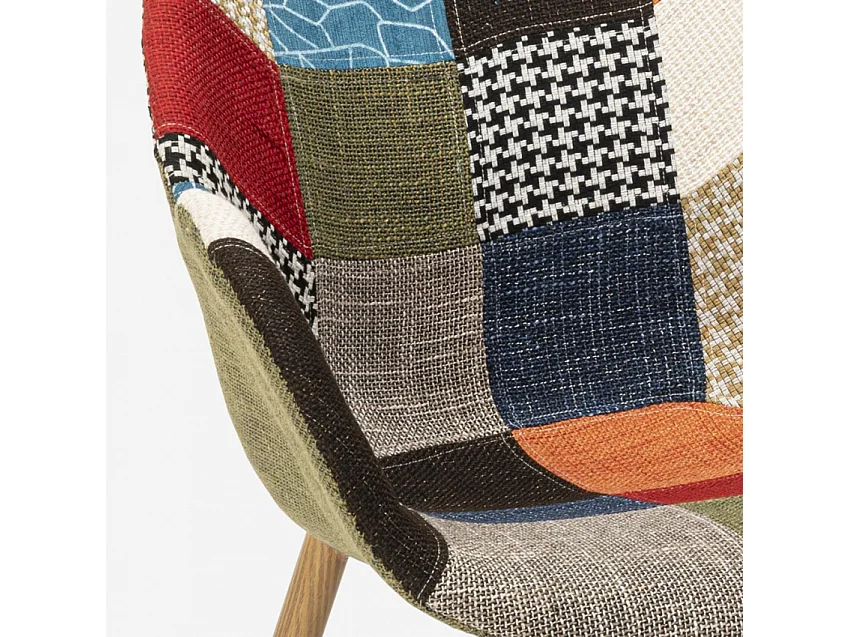 Sedia poltrona design patchwork nordico salotto cucina studio Finch - Patchwork 1