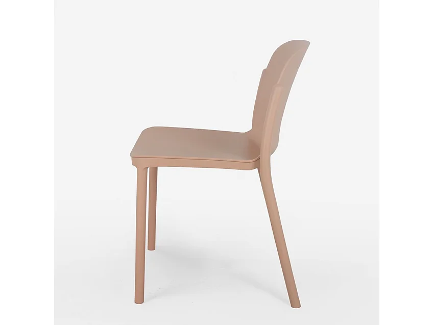 Chaise de cuisine salle à manger restaurant au design moderne Helene - Rose