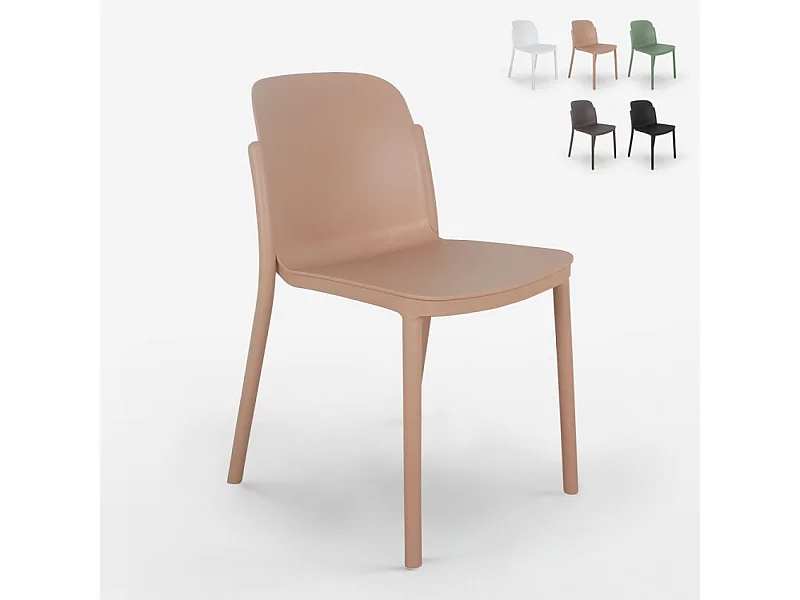 Sedia design moderno per cucina sala da pranzo ristorante Helene - Rosa