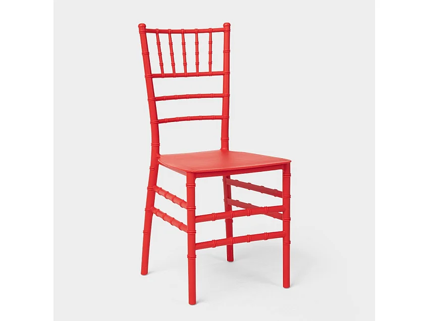 Stock 20 sillas estilo clásico para ceremonias, bodas, catering Chiavarina X - Rojo
