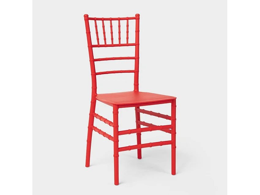 Stock 20 sillas estilo clásico para ceremonias, bodas, catering Chiavarina X - Rojo
