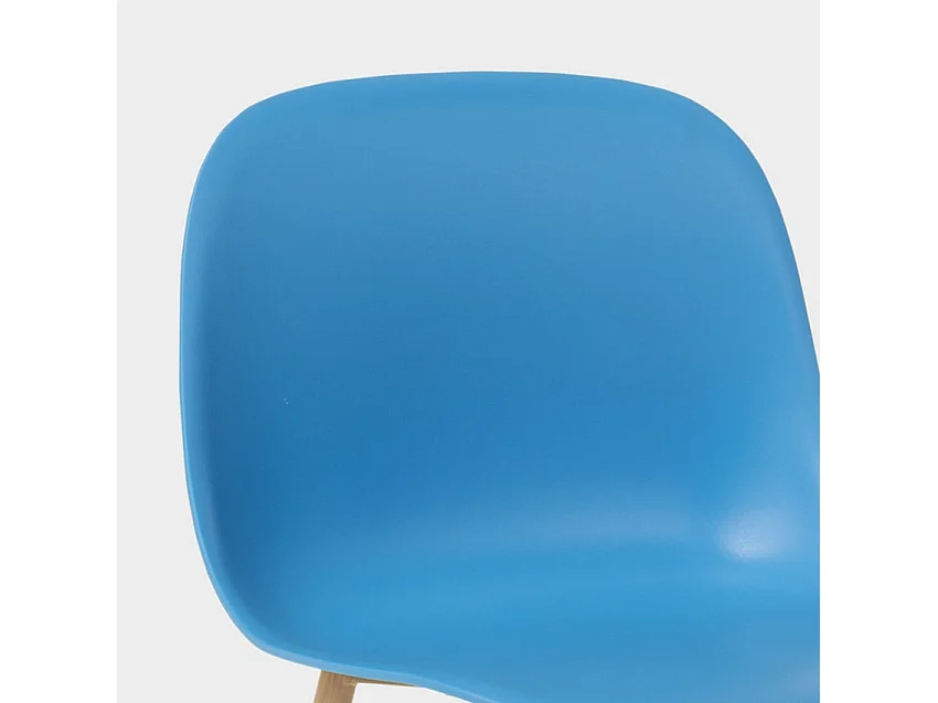 Stühle im skandinavischen Design für Küche Esszimmer Restaurant Sleek - Blau