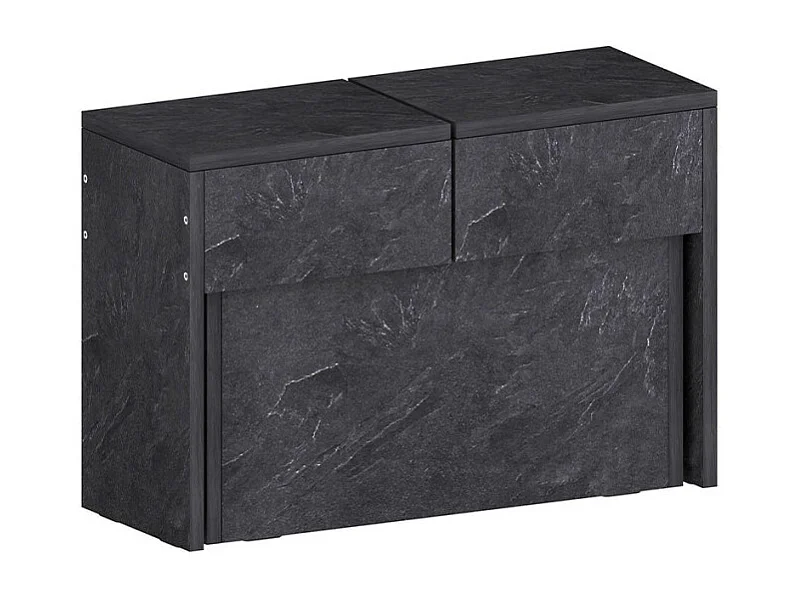 Panca allungabile 66-290cm per tavolo da pranzo consolle Pratika A - Antracite