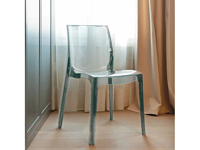 Silla transparentes cocina bar Femme Fatale Grand Soleil Diseño policarbonato - Transparente