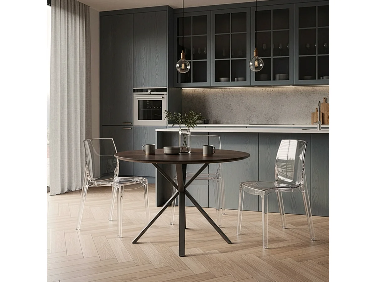 Silla transparentes cocina bar Femme Fatale Grand Soleil Diseño policarbonato - Transparente