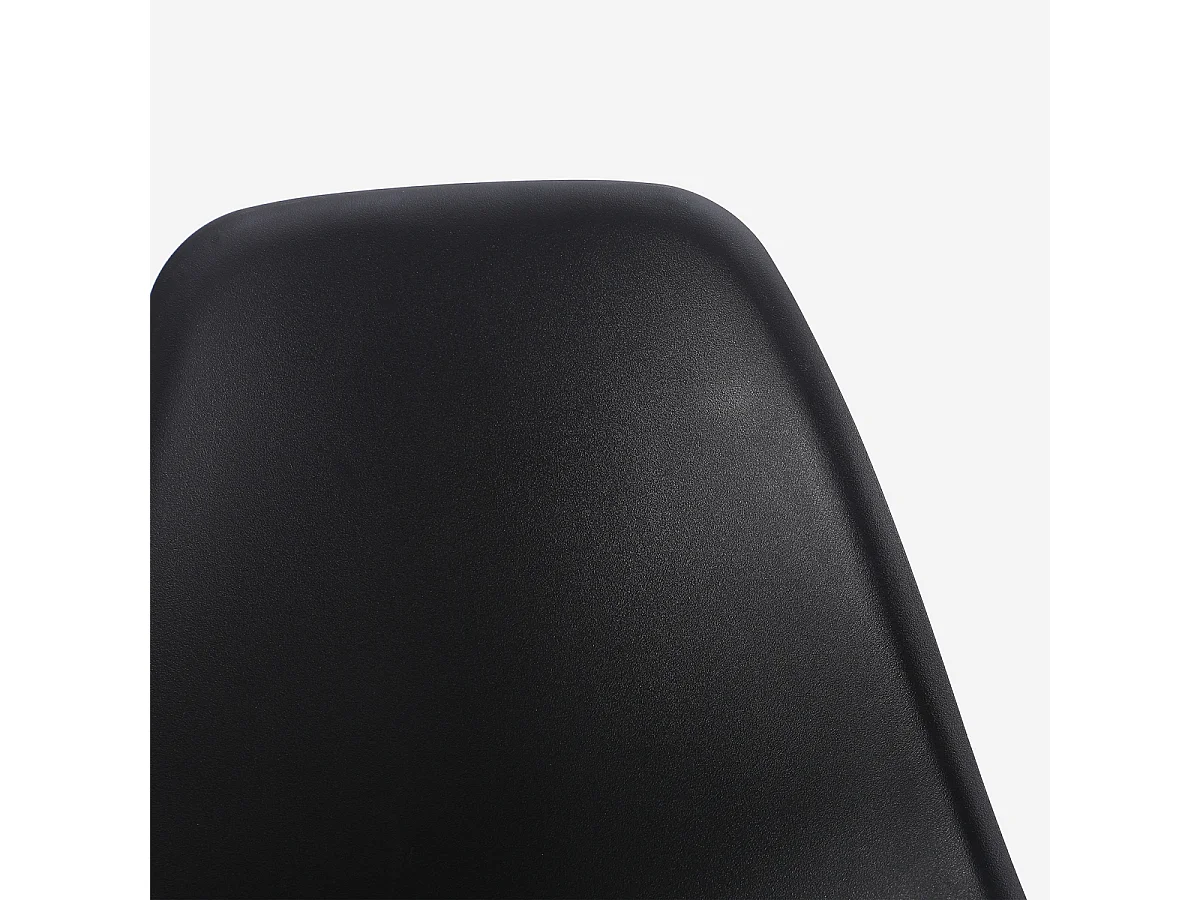 Sedia elegante per cucina e sala da pranzo in polipropilene Lusar - Nero