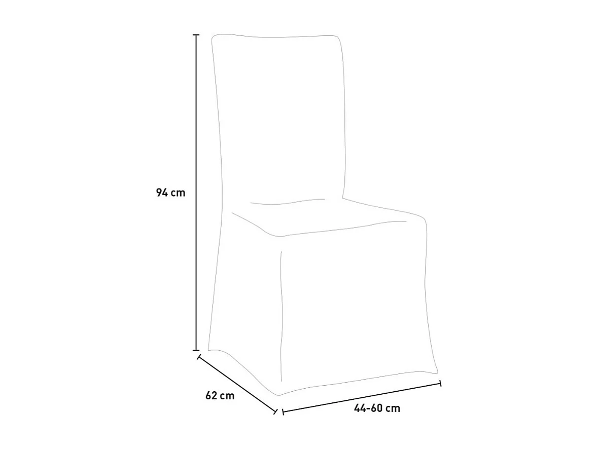 Funda de protección para el sillón Comfort y la silla larga lavable - Gris