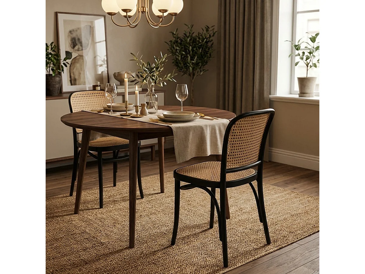 Küchenstuhl Restaurant im Freien stapelbarer klassisch Vihmin - Schwarz