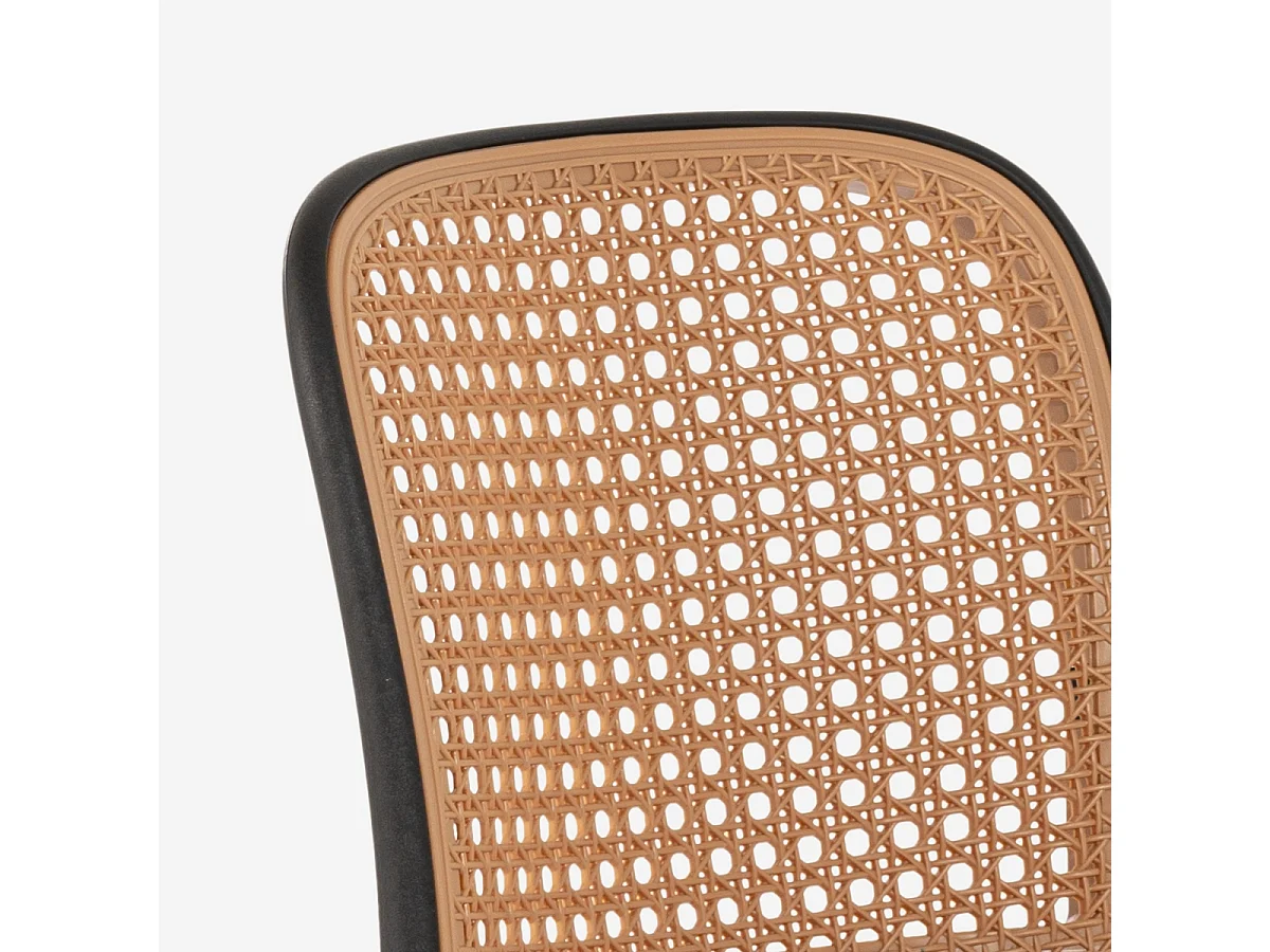 Küchenstuhl Restaurant im Freien stapelbarer klassisch Vihmin - Schwarz