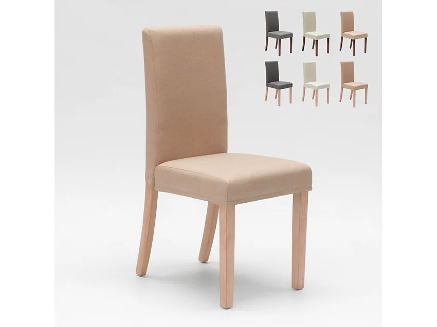 Silla tapizada de madera henriksdal para ceremonias y eventos Comfort Luxury - Shabby Beige