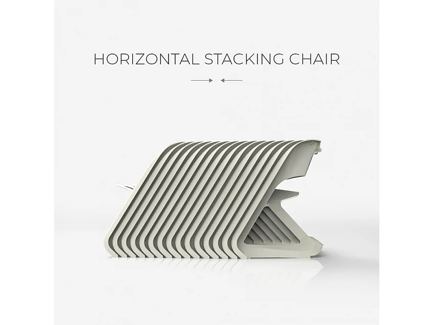 Sedia in plastica design moderno impilabile per bar feste ed eventi pubblici Nest - Arancione