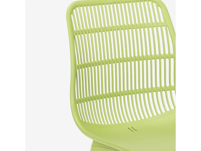 Polypropylen Stuhl für Küche, Bar, Restaurant, moderner Garten Bluetit - Grün