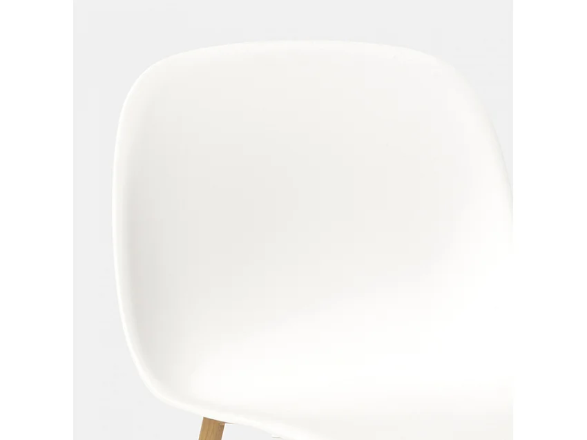 Sillas de diseño escandinavo para cocina comedor restaurante Sleek - Blanco