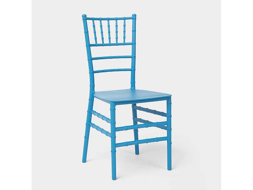 Stock 20 sillas estilo clásico para ceremonias, bodas, catering Chiavarina X - Azul